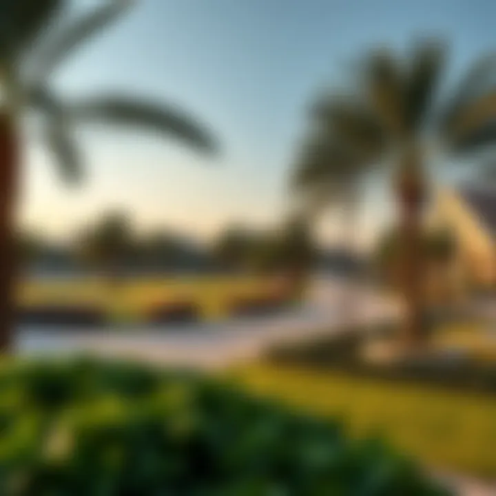 Scenic view of a park in a Barnes neighborhood