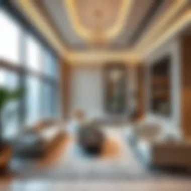Luxurious interiors of a residential Emaar property