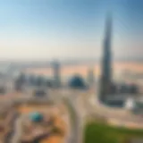 Aerial view of مدينة بدر Dubai showcasing its modern landscape