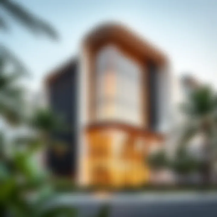 Exterior view of Damac Smart Heights showcasing modern architecture