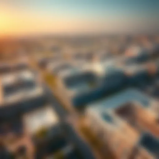 Aerial view of EDI Academic City showcasing modern architecture