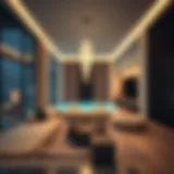 Luxurious holiday rental in Dubai showcasing modern decor and amenities
