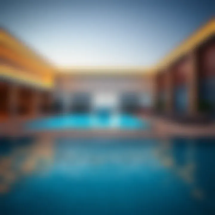 Amenities featured in Park Hotel Apartments including pool and gym