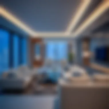 Luxurious living room inside Park Hotel Apartments