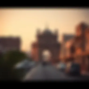 Historic landmarks along شارع الاتحاد العين reflecting its rich heritage