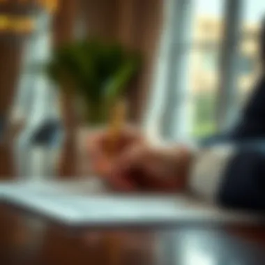 Signing the Mortgage Agreement: A Critical Step A close-up of a hand signing a mortgage agreement