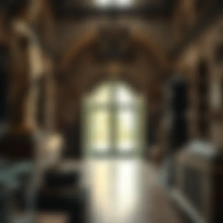 A close-up of the historical artifacts displayed inside the building