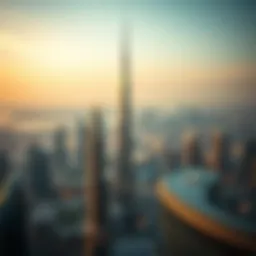 Aerial view showcasing Dubai's skyline with innovative architecture
