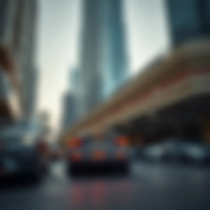 Street parking options near the Burj Khalifa