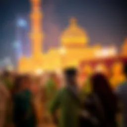Traditional Dubai celebration during public holiday