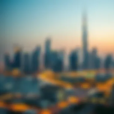 Dubai Skyline Illuminated for September Festivities Stunning skyline of Dubai during festive season