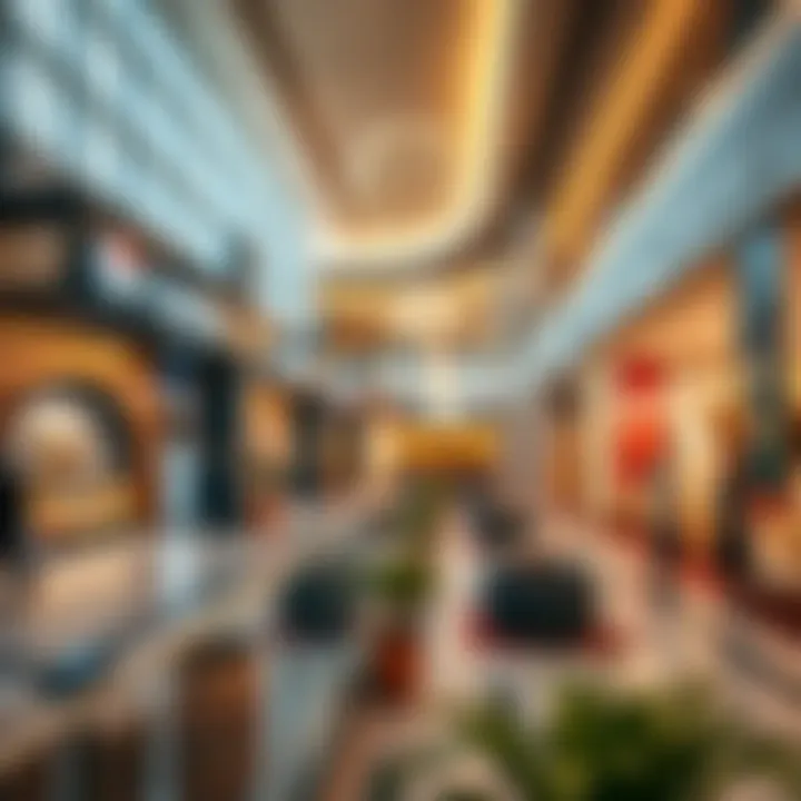 Interior view of Tasjeel Al Qusais Plaza highlighting commercial spaces