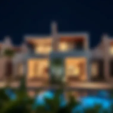 Stunning exterior view of Yas Villas showcasing modern architecture